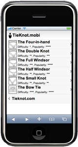 Tie knot iphone